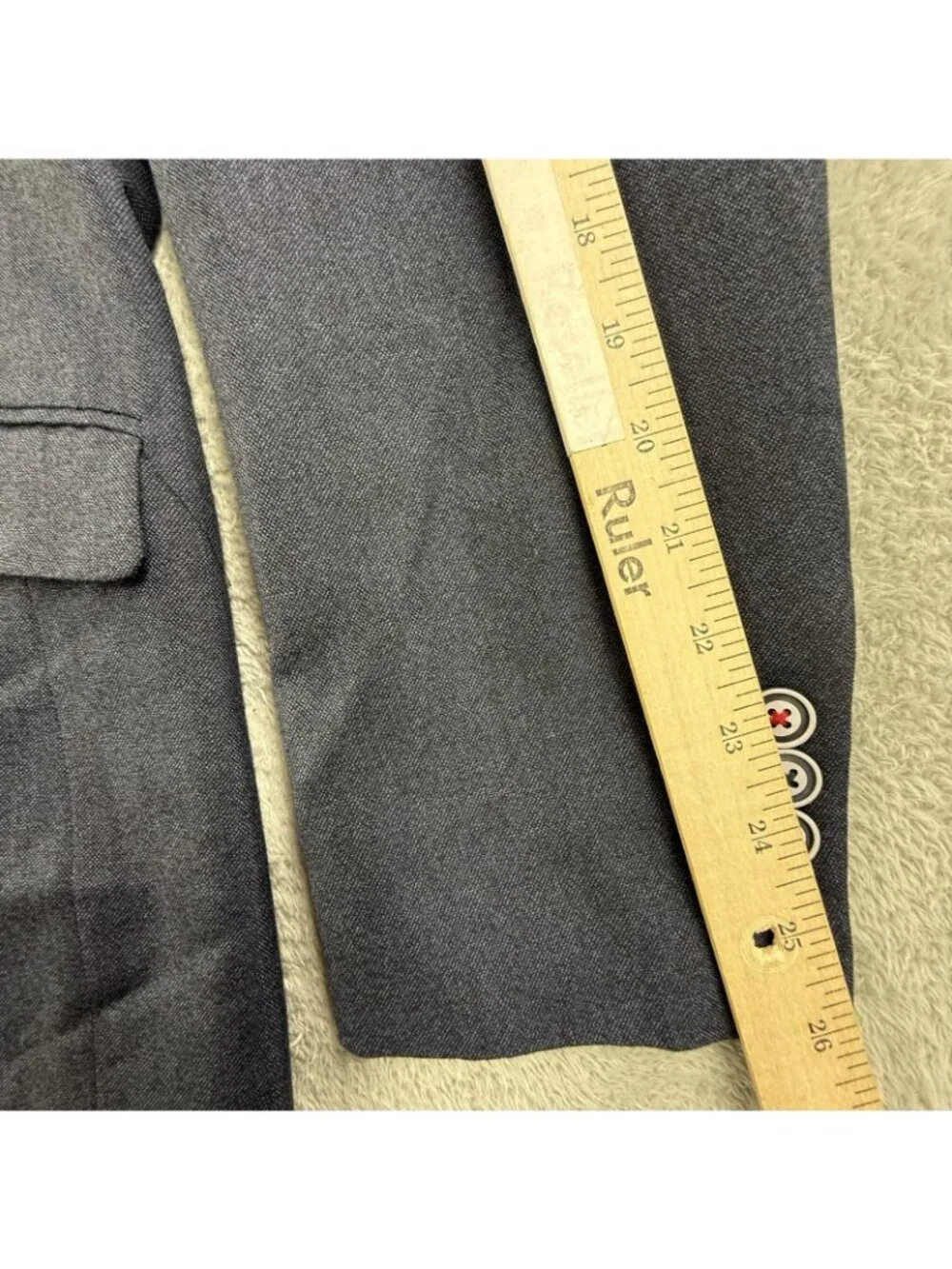 Paisley & Gray Suit Jacket Mens 42 Blue Slim Fit Butterfly Lining Sport Coat